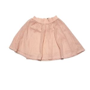 Metro Wear Size Petite Small Peach Mesh Skater Party Skirt